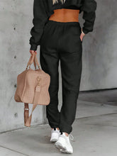 2pcs/Set Women Loose Casual Long Sleeve Sweatshirt & Pants Sports Set